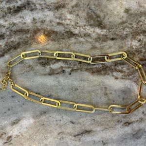 BaubleBar Gold Link Necklace